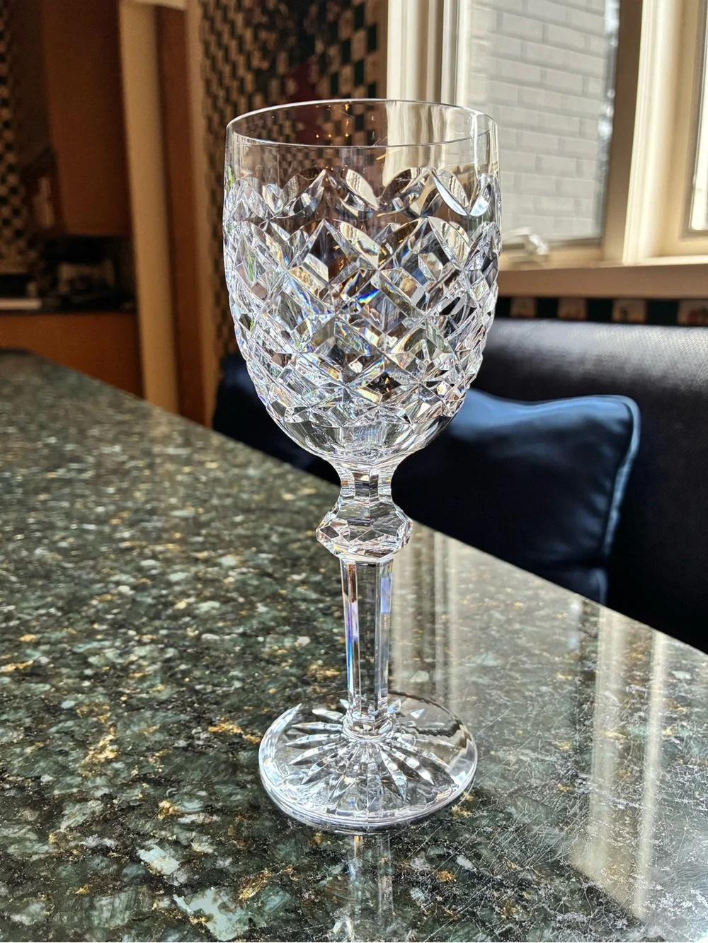 24 Waterford “Powerscourt” Claret Wine glasses $25. each!